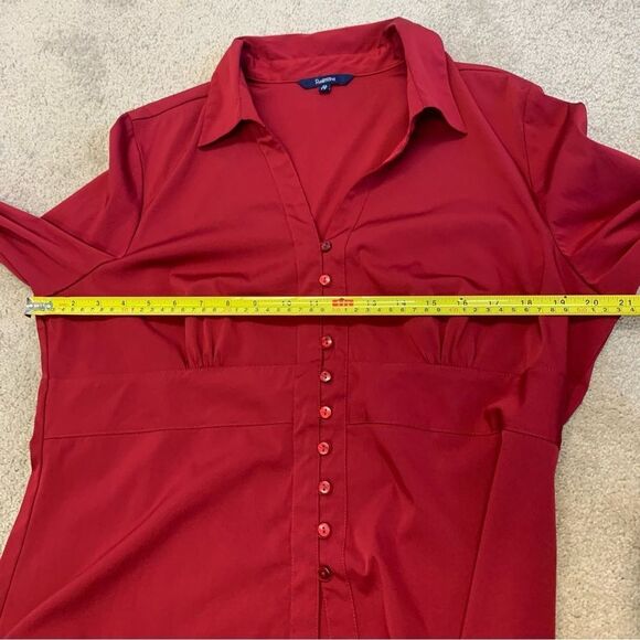 𝅺REITMANS red long sleeve button front dress shirt Sz XL - Picture 11 of 12